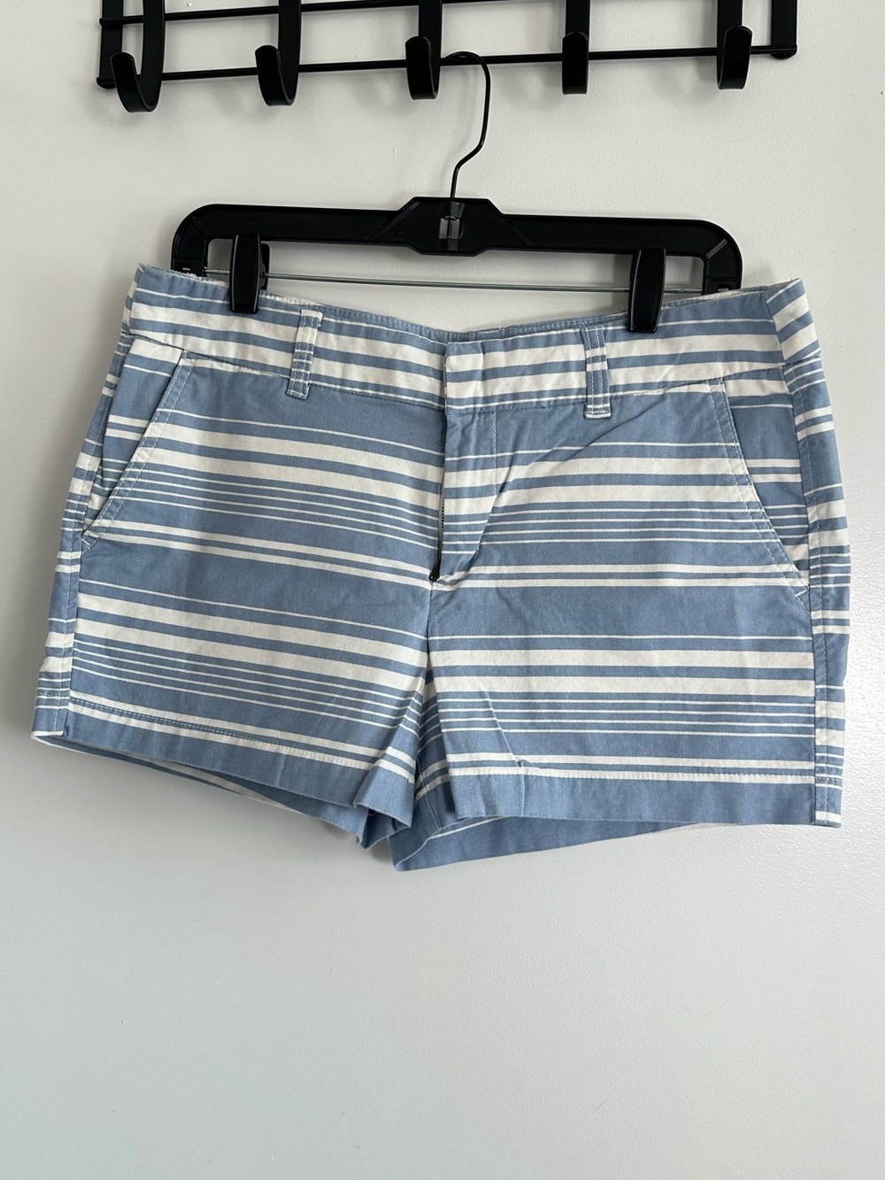 GAP Blue and White Striped City Shorts